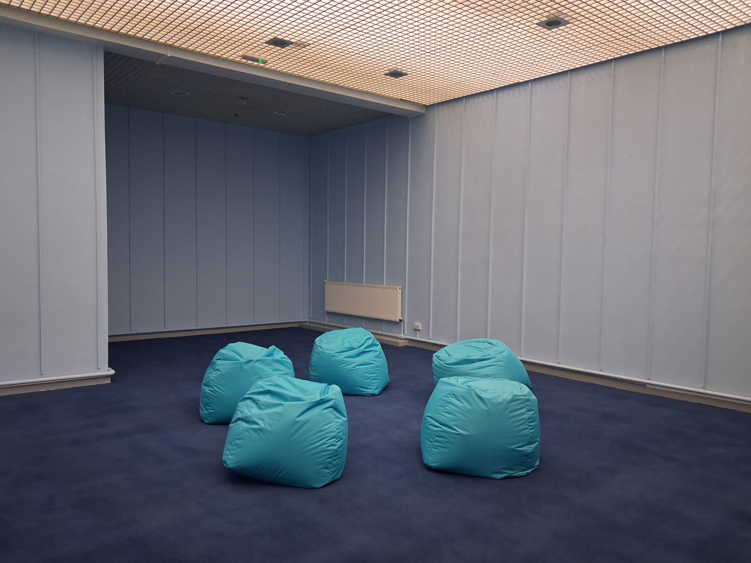 The sensory room provides a safe, calming environment where learners can relax, self-regulate and engage with sensory experiences that support their wellbeing and individual needs.